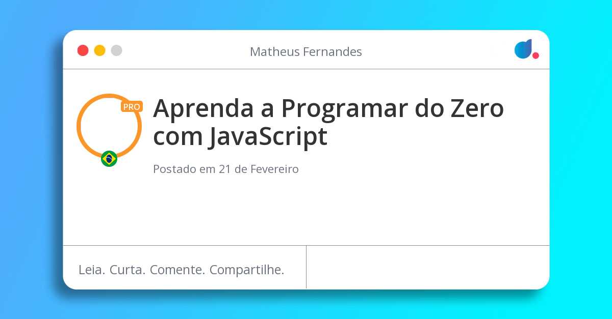 Aprenda a Programar do Zero com JavaScript