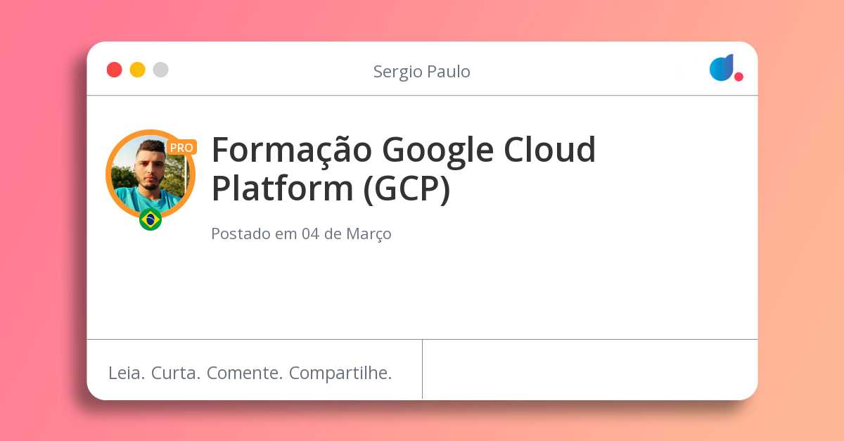 Formação Google Cloud Platform (GCP)