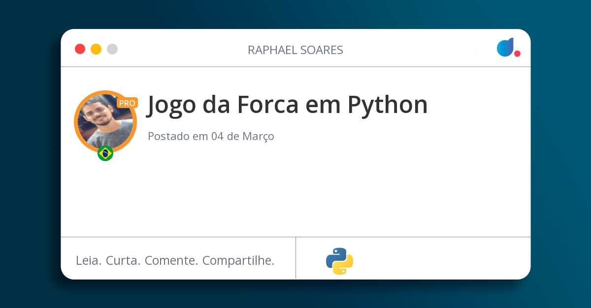 Jogo da Forca em Python