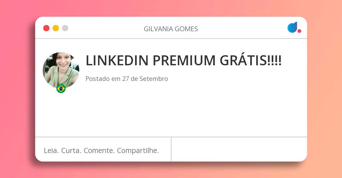 LINKEDIN PREMIUM GRÁTIS!!!!