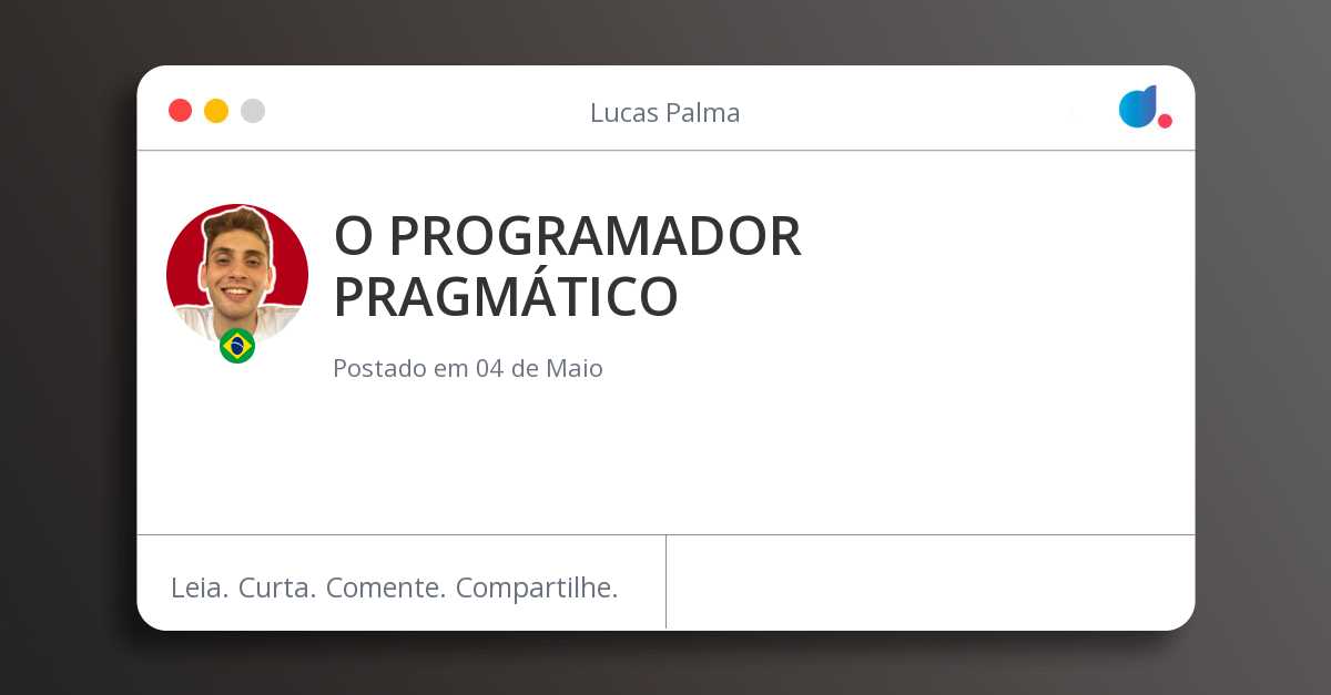 O PROGRAMADOR PRAGMÁTICO